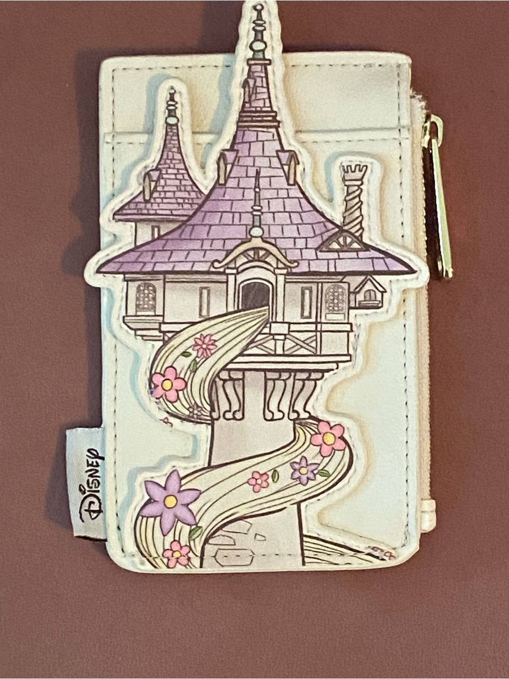 Disney White & Lavender Rapunzel Tower Card Wallet